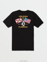camiseta de manga corta con la bandera de florida negro Z44ZX86 ropa hombres - Image 2