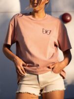 camiseta de manga corta con lanzamiento de piedras arcilla Z44ZX810 ropa mujer - Image 10