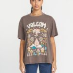 camiseta de manga corta con lanzamiento de piedras pizarra gris Z44ZX794 ropa mujer