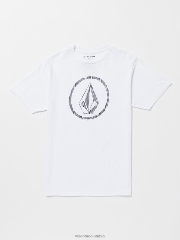 camiseta_de_manga_corta_con_piedra_circular_blanco_z44zx33_ropa_hombres.jpg camiseta de manga corta con piedra circular blanco Z44ZX33 ropa hombres - Image 1