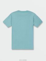 camiseta de manga corta con piedra circular cali azul brezo Z44ZX117 ropa hombres - Image 2