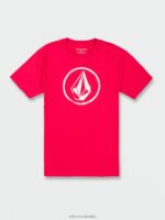 camiseta de manga corta con piedra circular cinta roja Z44ZX118 ropa hombres
