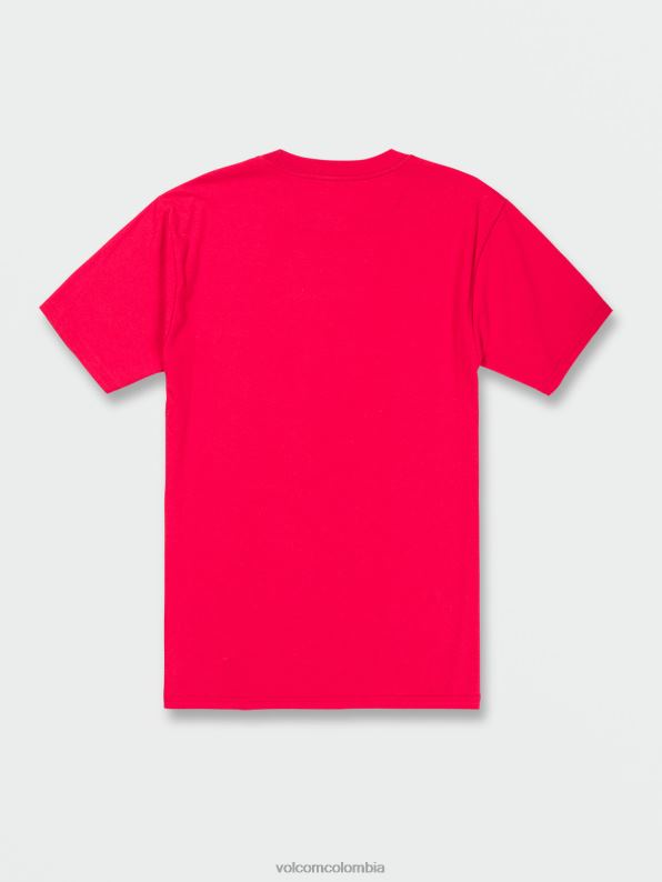 camiseta de manga corta con piedra circular cinta roja Z44ZX118 ropa hombres - Image 3