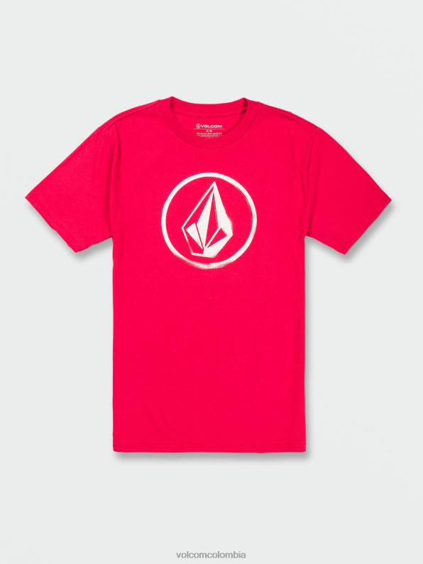 camiseta de manga corta con piedra circular cinta roja Z44ZX118 ropa hombres - Image 1