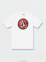 camiseta de manga corta con piedra circular combo blanco Z44ZX74 ropa hombres