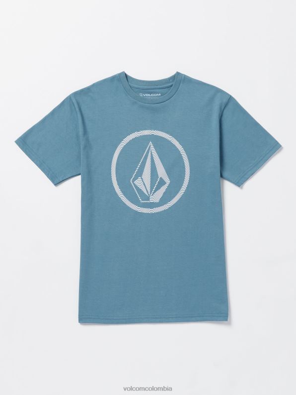 camiseta de manga corta con piedra circular cresta índigo Z44ZX1147 ropa Niños - Image 1