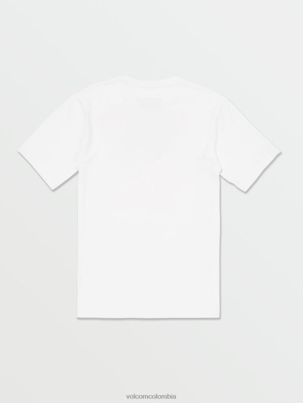 camiseta de manga corta con piedra crujiente blanco Z44ZX95 ropa hombres - Image 2