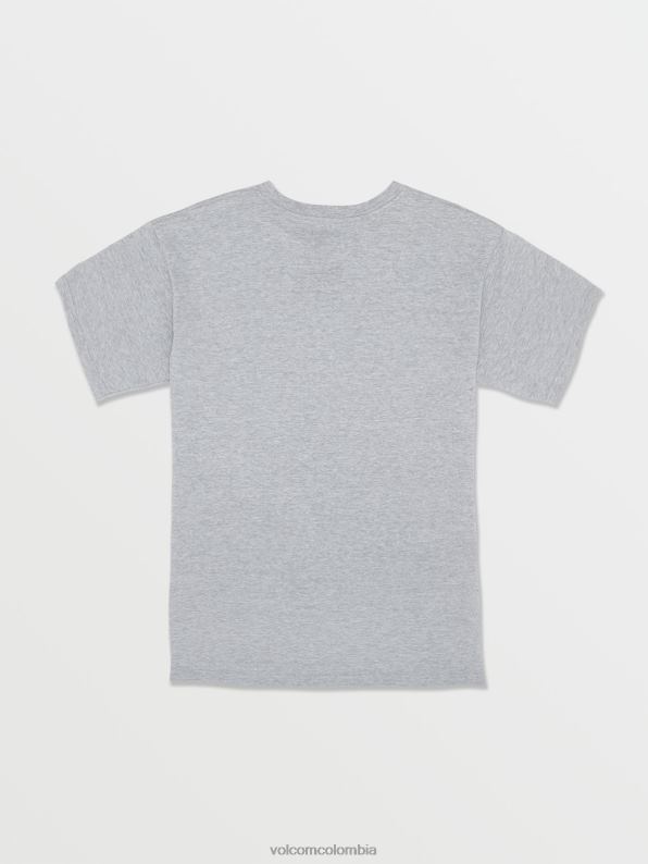 camiseta de manga corta con piedra crujiente cuero gris Z44ZX1120 ropa Niños - Image 3