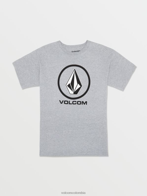 camiseta de manga corta con piedra crujiente cuero gris Z44ZX1120 ropa Niños - Image 1