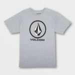 camiseta de manga corta con piedra crujiente cuero gris Z44ZX92 ropa hombres