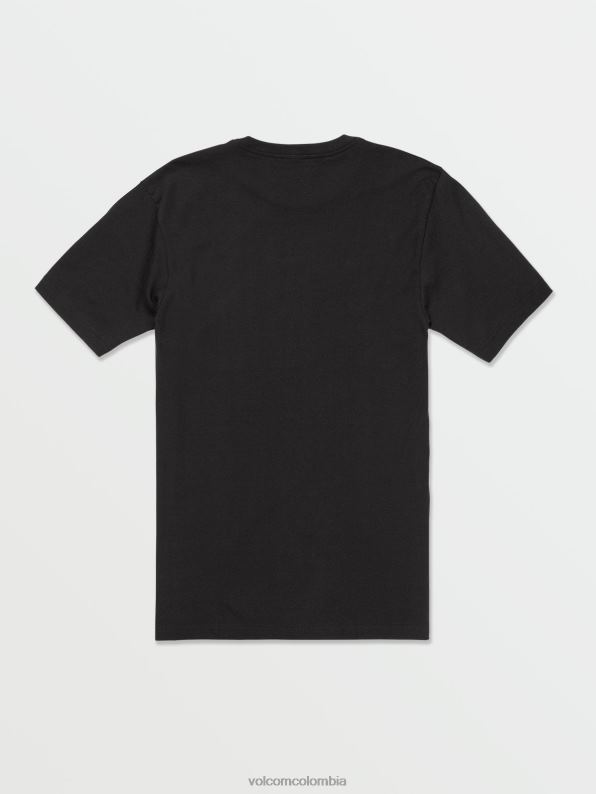 camiseta de manga corta con piedra crujiente negro Z44ZX102 ropa hombres - Image 2
