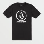camiseta de manga corta con piedra crujiente negro Z44ZX102 ropa hombres