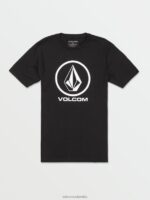camiseta de manga corta con piedra crujiente negro Z44ZX102 ropa hombres