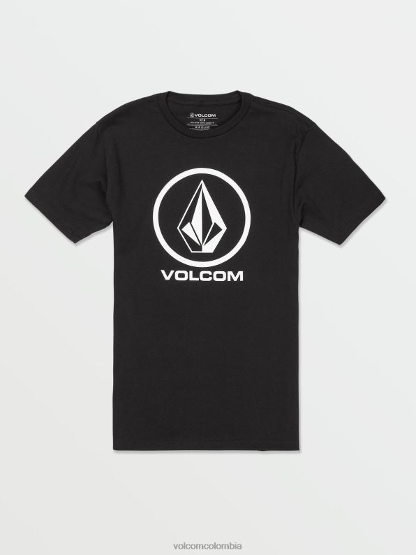 camiseta_de_manga_corta_con_piedra_crujiente_negro_z44zx102_ropa_hombres.jpg camiseta de manga corta con piedra crujiente negro Z44ZX102 ropa hombres - Image 1