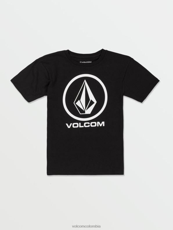 camiseta de manga corta con piedra crujiente negro Z44ZX1115 ropa Niños - Image 1