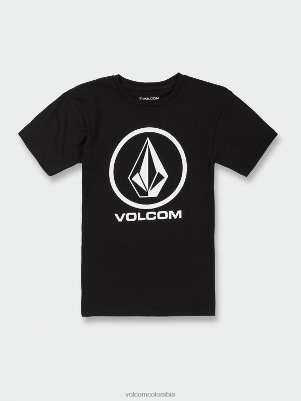 camiseta_de_manga_corta_con_piedra_crujiente_negro_z44zx1117_ropa_ninos.jpg camiseta de manga corta con piedra crujiente negro Z44ZX1117 ropa Niños - Image 1