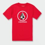 camiseta de manga corta con piedra crujiente rojo Z44ZX94 ropa hombres