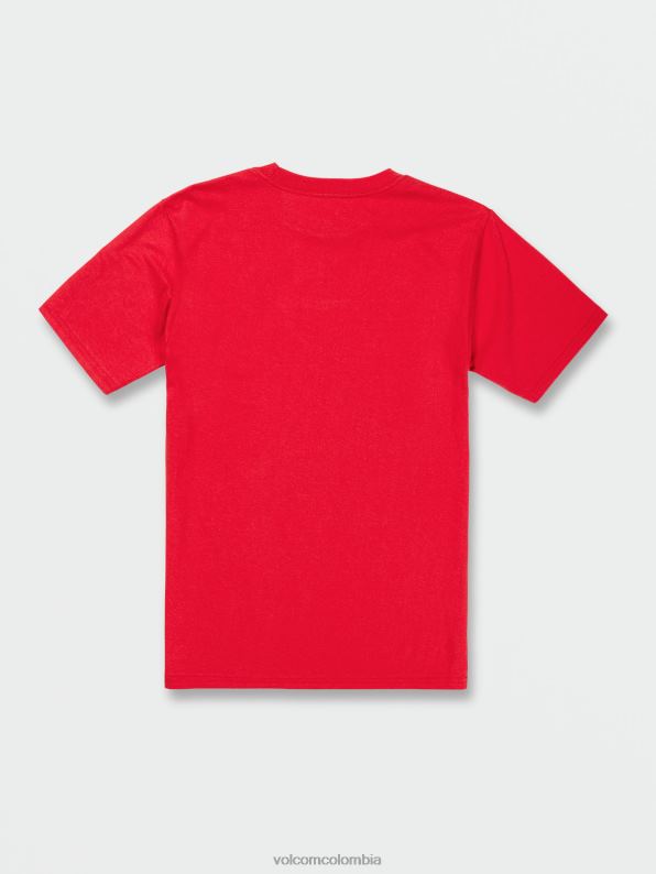 camiseta de manga corta con piedra crujiente rojo Z44ZX94 ropa hombres - Image 3