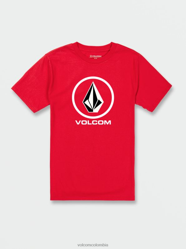 camiseta_de_manga_corta_con_piedra_crujiente_rojo_z44zx94_ropa_hombres.jpg camiseta de manga corta con piedra crujiente rojo Z44ZX94 ropa hombres - Image 1