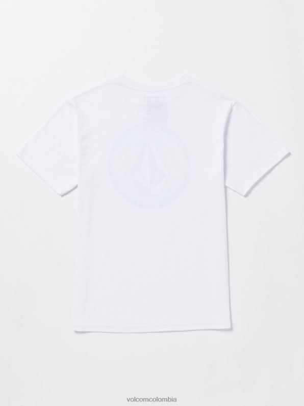 camiseta de manga corta con relleno de piedra crujiente blanco Z44ZX1161 ropa Niños - Image 2