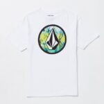 camiseta de manga corta con relleno de piedra crujiente blanco Z44ZX1161 ropa Niños