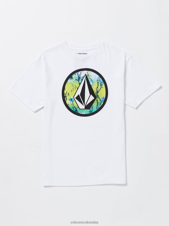 camiseta de manga corta con relleno de piedra crujiente blanco Z44ZX1161 ropa Niños - Image 1