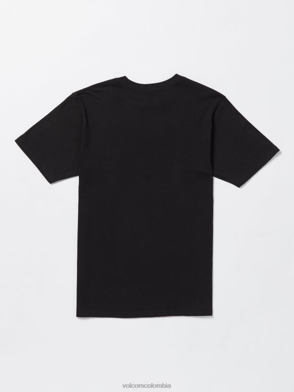 camiseta de manga corta con volantes negro Z44ZX48 ropa hombres - Image 3