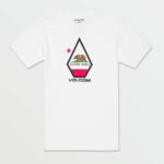 camiseta de manga corta de california blanco Z44ZX97 ropa hombres