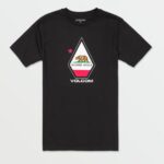 camiseta de manga corta de california negro Z44ZX98 ropa hombres