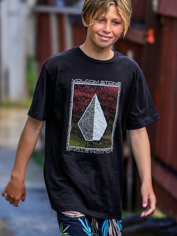 camiseta_de_manga_corta_de_concurso_negro_z44zx1122_ropa_ninos.jpg camiseta de manga corta de concurso negro Z44ZX1122 ropa Niños - Image 1