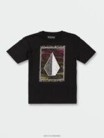 camiseta de manga corta de concurso negro Z44ZX1148 ropa Niños