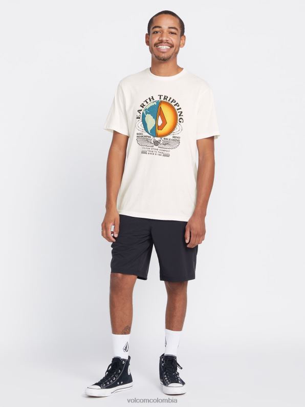 camiseta de manga corta de la sección de la granja a la lana blanquecino Z44ZX26 ropa hombres - Image 4