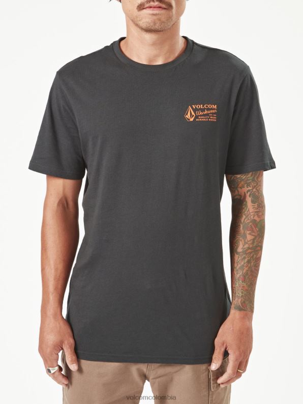camiseta de manga corta de ropa de trabajo negro Z44ZX64 ropa hombres - Image 18