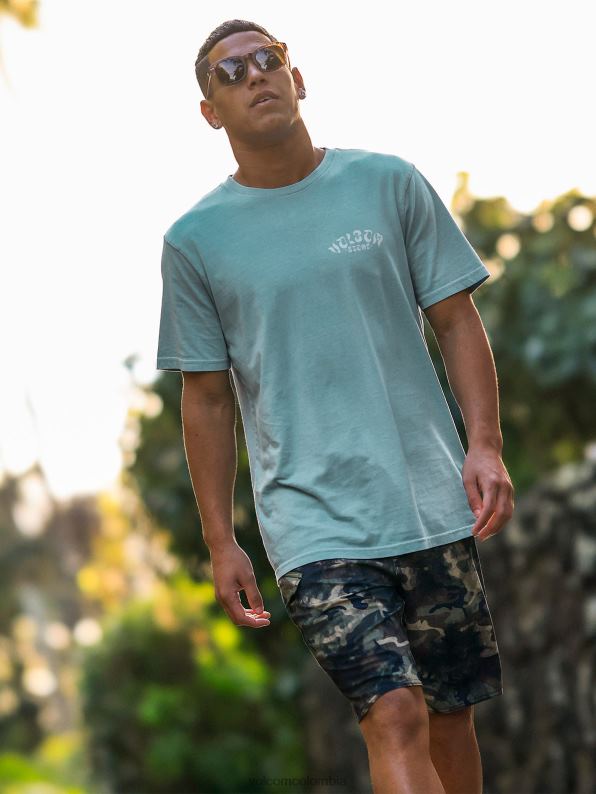camiseta_de_manga_corta_de_venecia_cali_azul_brezo_z44zx9_ropa_hombres.jpg camiseta de manga corta de Venecia cali azul brezo Z44ZX9 ropa hombres - Image 1