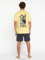 camiseta de manga corta de vida pesada luz amarilla Z44ZX68 ropa hombres - Image 7