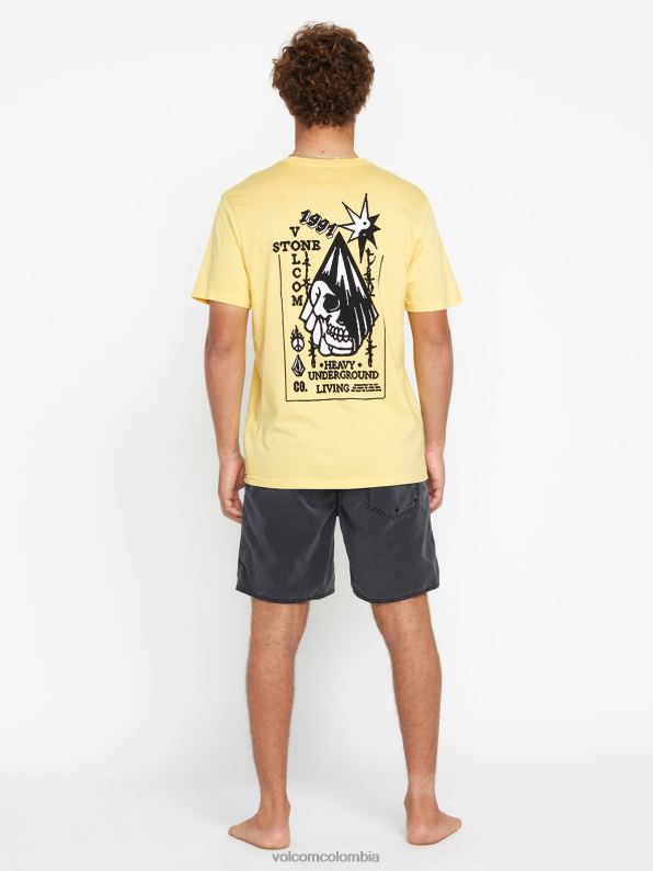 camiseta de manga corta de vida pesada luz amarilla Z44ZX68 ropa hombres - Image 8