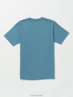 camiseta de manga corta ez peazy cresta índigo Z44ZX27 ropa hombres - Image 2