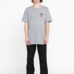 Camiseta de manga corta Freedomeagle cuero gris Z44ZX10 ropa hombres