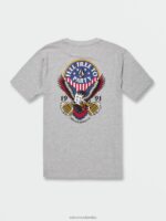 Camiseta de manga corta Freedomeagle cuero gris Z44ZX10 ropa hombres - Image 6