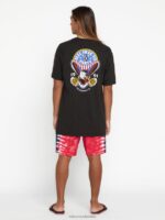 Camiseta de manga corta Freedomeagle negro Z44ZX84 ropa hombres - Image 3