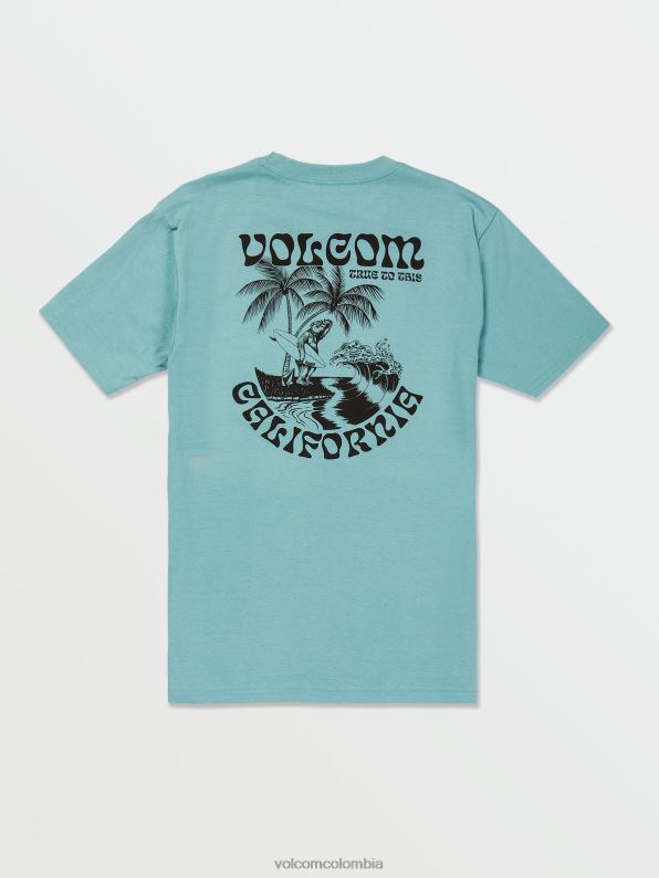 Camiseta de manga corta Goalden Bear cali azul brezo Z44ZX91 ropa hombres - Image 2