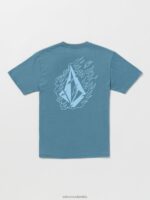 camiseta de manga corta iron91 cresta índigo Z44ZX1159 ropa Niños - Image 2