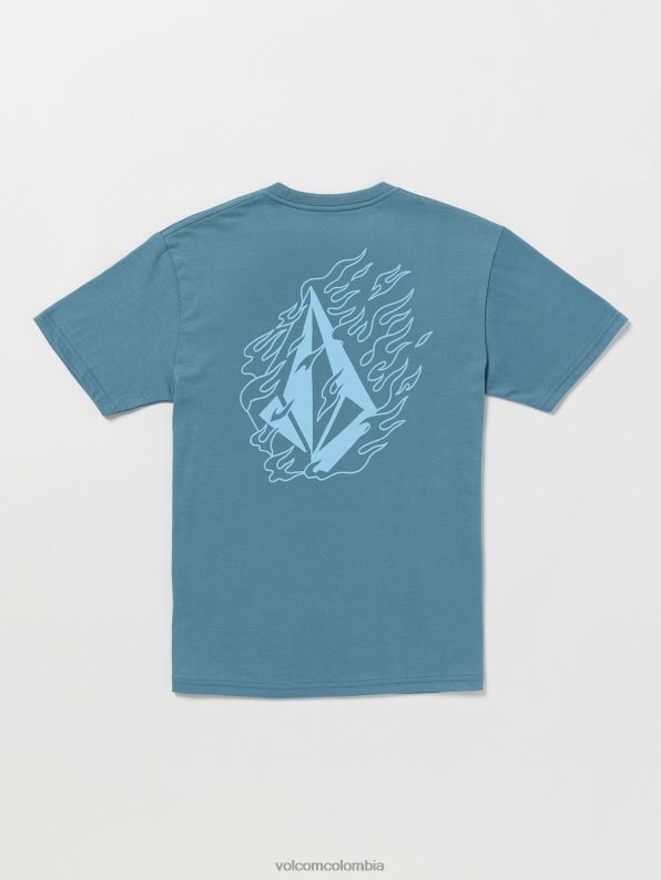 camiseta de manga corta iron91 cresta índigo Z44ZX1159 ropa Niños - Image 2