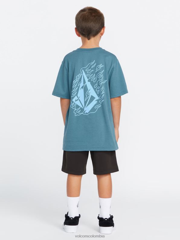 camiseta de manga corta iron91 cresta índigo Z44ZX1159 ropa Niños - Image 6