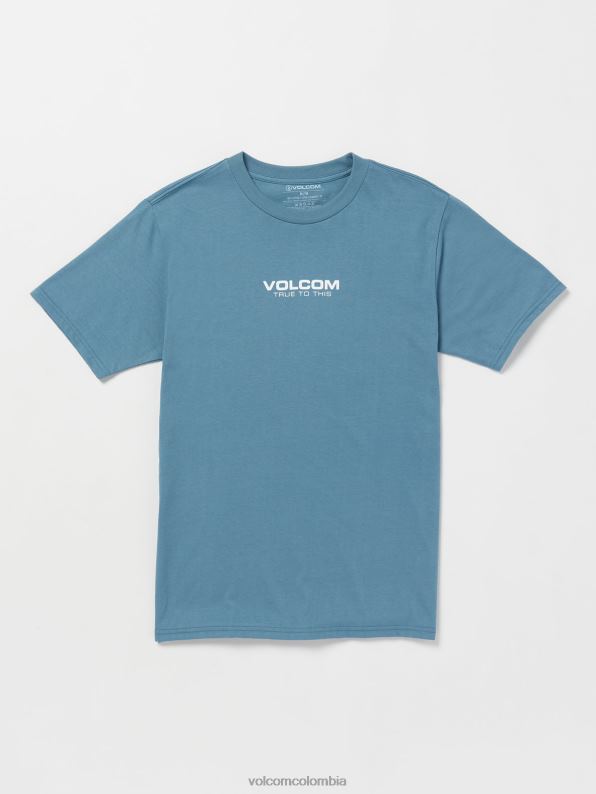 camiseta_de_manga_corta_neweuro_cresta_indigo_z44zx38_ropa_hombres.jpg camiseta de manga corta neweuro cresta índigo Z44ZX38 ropa hombres - Image 1