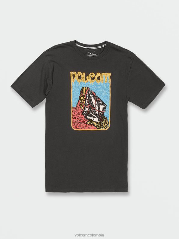 camiseta de manga corta sumergida de la granja a lana vendimia negro Z44ZX119 ropa hombres - Image 5