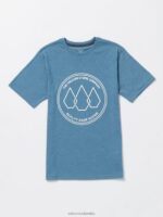 Camiseta de manga corta teñida por inmersión Molcher brezo añil Z44ZX1129 ropa Niños