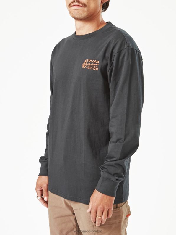 camiseta de manga larga de ropa de trabajo negro Z44ZX111 ropa hombres - Image 3