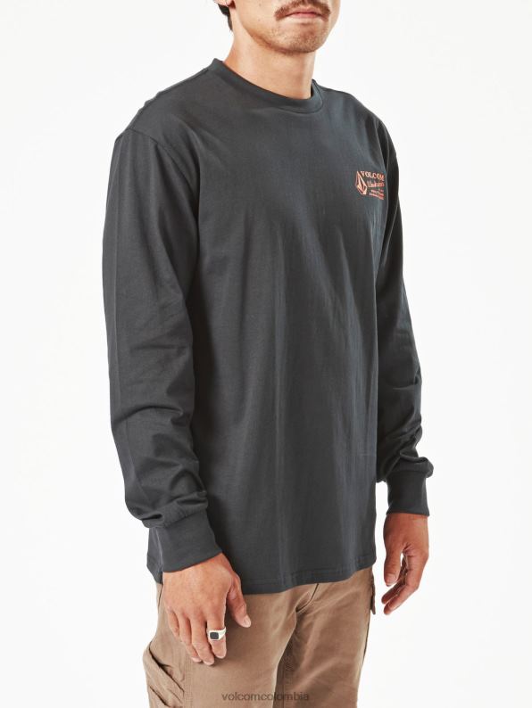 camiseta de manga larga de ropa de trabajo negro Z44ZX111 ropa hombres - Image 4