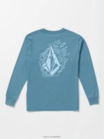 camiseta de manga larga de tiroteo cresta índigo Z44ZX1154 ropa Niños - Image 3